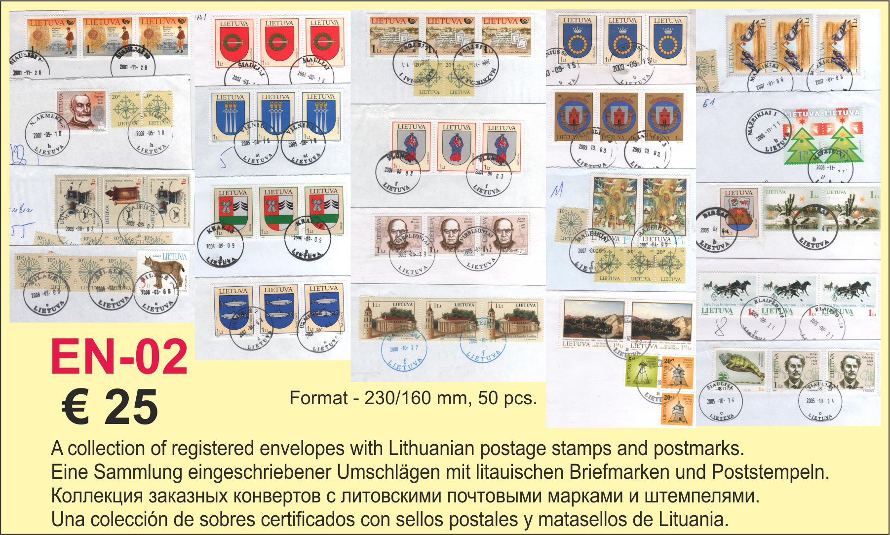 Registered envelopes Lithuania